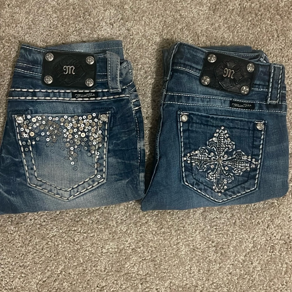 2 pair Miss Me jeans size 25